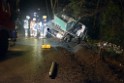 Container LKW umgestuerzt Koeln Brueck Bruecker- Dellbruecker Mauspfad P217